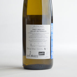 Louis Maurer - Pinot Gris Duttenberg 2022 / ルイ・モーラー - ピノ・グリ デュッテンベルグ 2022